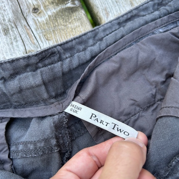 Part Two⎪Gray Linen Joggers - Picture 8 of 9
